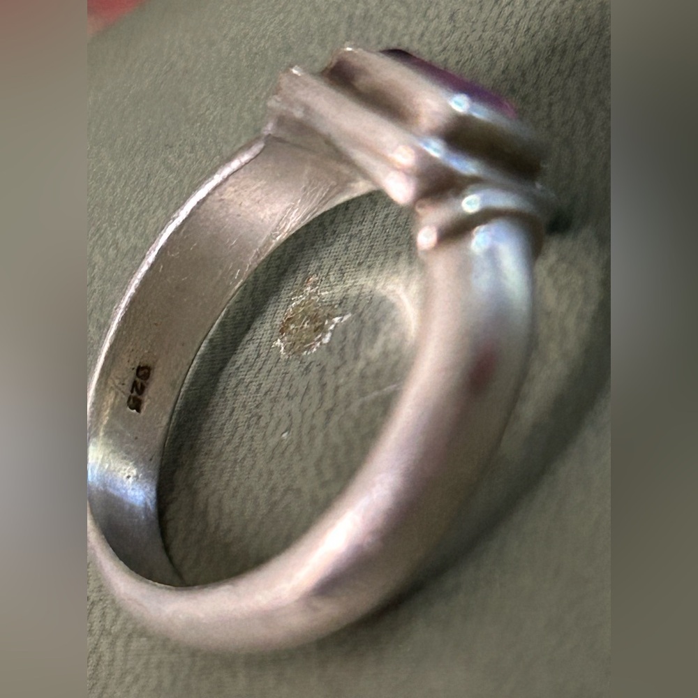 Solid 925 Amethyst Ring - image 2